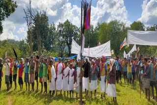 Tribals protest against proposed police camp
