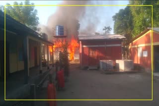 Fire breakout in Barpeta