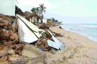 Coastal Erosion at Uppada