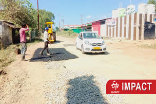 Kotdwar Road repair work