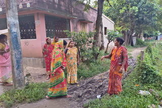 No Road, drinking water and light at Malda village