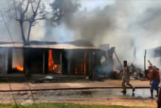 Property worth crores burnt due to fire in Tripura