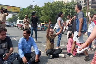 People of Lotus Boulevard Society protested