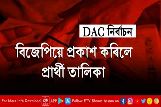 BJP announced list of candidates of DAC election