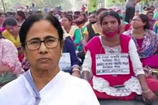 Bengal CM Mamata Banerjee bypasses questions on job seekers protest in Kolkata as the case is subjudice