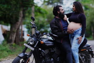 A seven-and-a-half-month pregnant model, Rakshita is setting newer maternity fashion goals with her husband.