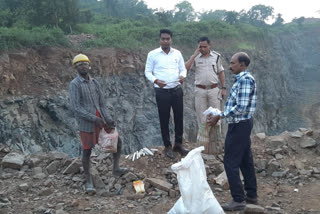 Stone mines in Dumka