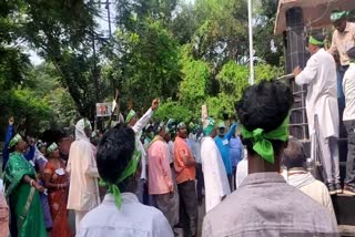 Agitators took rally in jamtara