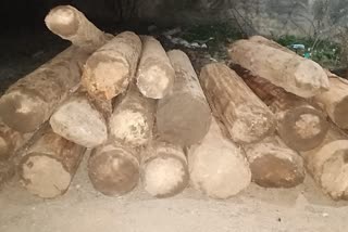 Illicit Timber seized in North kashmir: شمالی کشمیر میں 107مکعب فٹ عمارتی لکڑی ضبط