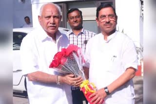 B S Yediyurappa meet Pralhad Joshi in Delhi