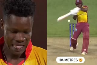 westindies vs Zimbabwe huge six video viral