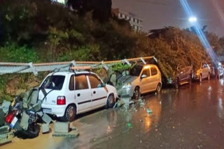 Wall collapses in Bengaluru after heavy downpours lashed the city