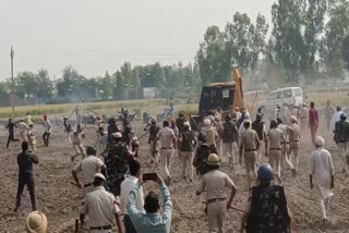 bulldozer action on drug smugglers in kaithal