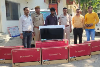 One arrested in LED TVs theft in Alwar, one of accused's grand father was guard in the godown