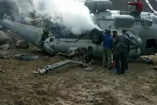 Helicopter crashes in Arunachal Pradesh's Siang district