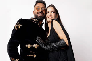 Natasa Stankovic and Hardik Pandya