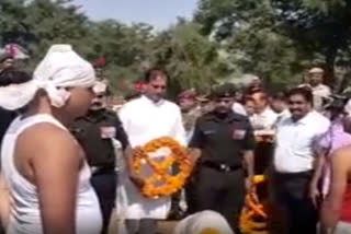 Last rites of Jhunjhunu jawan Jai Singh in his ancestral village