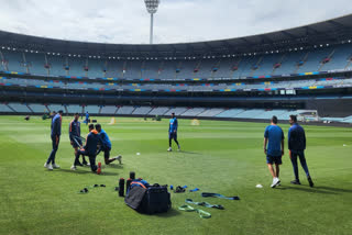 T20 World Cup 2022  India Pakistan Net Practice Session  India vs Pakistan Practice Session Video  ഇന്ത്യ പാകിസ്ഥാന്‍ ടീമുകള്‍  മെല്‍ബണ്‍ ക്രിക്കറ്റ് ഗ്രൗണ്ട്  മെല്‍ബണില്‍ പരിശീലനം നടത്തി ഇന്ത്യ പാക് താരങ്ങള്‍  ഇന്ത്യ  പാകിസ്ഥാന്‍