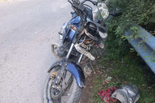 bike accident on Chamba Mussoorie Road at tehri