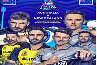 ICC T20 World Cup between reigning champions Australia and New Zealand, Australia to bat first in the match