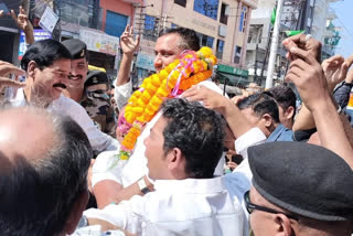 Minister Banna Gupta welcomed in Jamshedpur