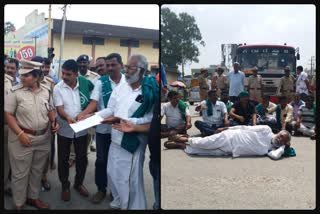 farmers-protested-against-v-somanna-at-chamarajanagar