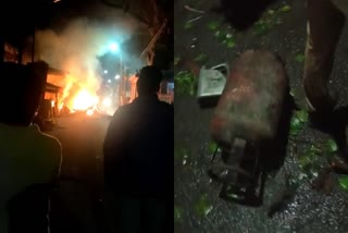 lpg cylinder blast in coimbatore  lpg cylinder blast  cylinder blast  car caught fire one dies  കാറിൽ കൊണ്ടുവന്ന ഗ്യാസ് സിലിണ്ടർ പൊട്ടിത്തെറിച്ചു  ഗ്യാസ് സിലിണ്ടർ പൊട്ടിത്തെറിച്ചു  കാറിൽ സിലിണ്ടർ പൊട്ടിത്തെറിച്ചു  ഗ്യാസ് സിലിണ്ടർ പൊട്ടിത്തെറിച്ച് വെന്തുമരിച്ചു  ഗ്യാസ് സിലിണ്ടർ  കോട്ടൈ ഈശ്വവരൻ ക്ഷേത്രം സ്‌ഫോടനം  സിലിണ്ടർ സ്ഫോടനം  സിലിണ്ടറിലുണ്ടായ വാതക ചോർച്ച  കോയമ്പത്തൂർ കമ്മിഷണർ