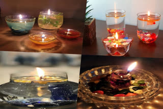 Diwali water light lamps