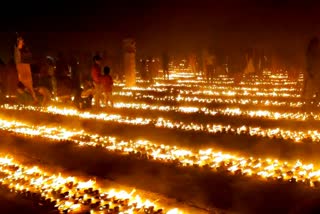 six lakh diyas were lit in munger