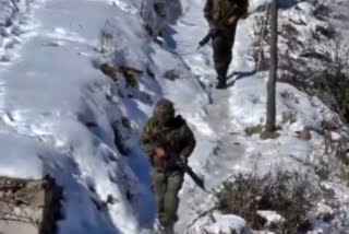 Deep into snow, Indian Army soldiers patrol the last Army post in Poonch