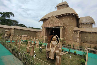 malda-club-uses-jute-for-kali-puja-theme