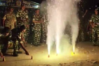 CRPF jawans celebrated Diwali in Sukma