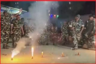 CRPF jawans celebrate Diwali