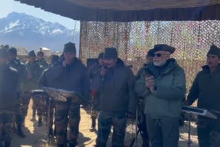 PM Modi joins chorus with soldiers in Kargil on Diwali