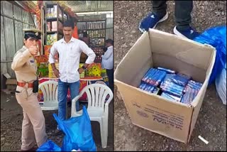 Police seized lakshmi pictures firecrackers