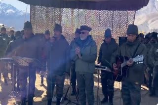 pm-modi-joins-singalong-with-army-jawans-in-kargil