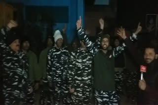 CRPF 40 BN personnel celebrate Diwali in Anantnag Kashmir