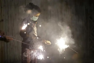 Firecrackers burst in many parts of Delhi on Diwali night despite ban