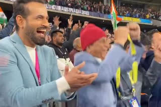 joy of victory in  commentary team after India Pakistan match