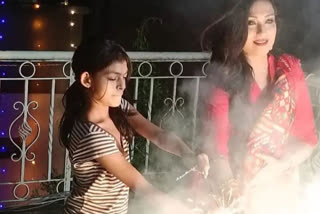 Rituparna Sengupta Celebrating Diwali