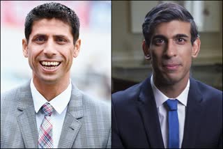 Rishi Sunak and Ashish Nehra  Rishi Sunak  Ashish Nehra  ऋषि सुनक  आशीष नेहरा  ऋषि सुनक और आशीष नेहरा