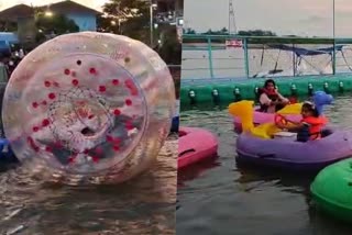 kayaking  kannur kattamballi kayaking  kayaking center inauguration  kayaking center inauguration in kannur  water level cycling  inflatable boat  pedal boats  water taxi  latest tourism news  latest news in kannur  latest news today  വാട്ടര്‍ ലെവല്‍ സൈക്കിള്‍  ഇംഫാറ്റിബിള്‍ ബോട്ടുകള്‍  കണ്ണൂരിലെ കയാക്കിങ്  കയാക്കിങ്  പെഡല്‍ ബോട്ടുകള്‍  വാട്ടര്‍ ടാക്‌സി  ഇലക്‌ട്രിക്ക് ബംബര്‍ കാറാണ്  അക്വാ റോളര്‍  കണ്ണൂർ ടൂറിസം  കണ്ണൂർ ഏറ്റവും പുതിയ വാര്‍ത്ത  ഇന്നത്തെ പ്രധാന വാര്‍ത്ത