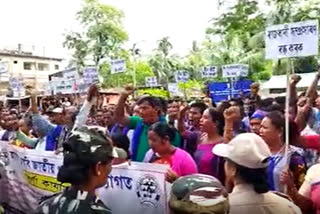 amri karbi protest in sonapur