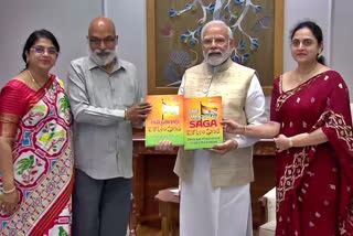 PM modi releases Eenadu book unsung heroes