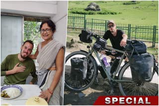 European Cyclist Attila Bartha falls in love with Bengali Food