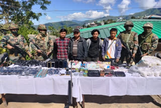 4 held with war like huge tactical stores from Mizoram