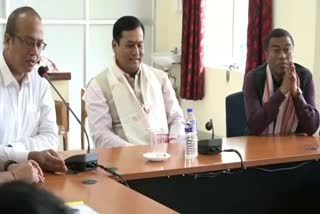 Central minister Sarbananda Sonowal in Assam medical college