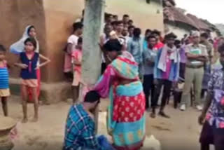 Husband and his lover beaten up after being caught by wife