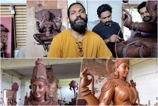 Sculptor Prem P Lakshmanan  Sculptor Prem P Lakshmanan Kannur  Kannur  Sculptor from Kannur  Sculpture  ശില്‍പകല  പ്രേം പി ലക്ഷ്‌മണന്‍  ശില്‍പി പ്രേം പി ലക്ഷ്‌മണന്‍  ശില്‍പം  ശില്‍പ നിര്‍മാണം  ഫൈബർ ഗ്ലാസ്  മെഴുക്  മെഴുക് ശില്‍പം  ശങ്കരാചാര്യ പ്രതിമ  കുഞ്ഞിമംഗലം