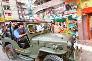 minister govind singh went from jeep